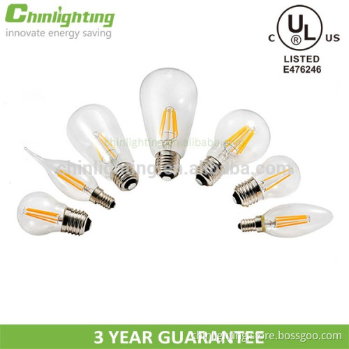 2017 hot sell filament Led dimmable led filament bulb from China supplier